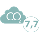 <p style=''>Valeur: 7.7 kg</p><div style=''>Cet indicateur correspond à l'équivalent CO2 apporté par l'emballage du produit et son transport dans le monde. L’évaluation prend en compte la nature des matériaux, l’origine et le procédé de fabrication principal des composants, leur transport et le transport du produit fini. <div style=''>L’évaluation est réalisée sur le format moyen du produit et selon un scénario type de distribution dans le monde.</div></div>